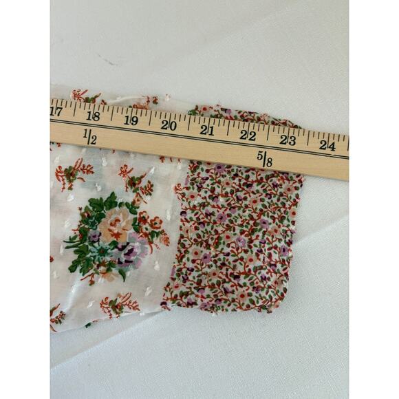 New Directions Top Women’s Blouse XL Floral Sheer Spring Summer Boho Cottagecore - Picture 10 of 11